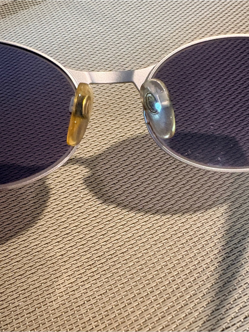 Unisex vintage Chanel metal plate flame oval sunglasses - Picture 8 of 11